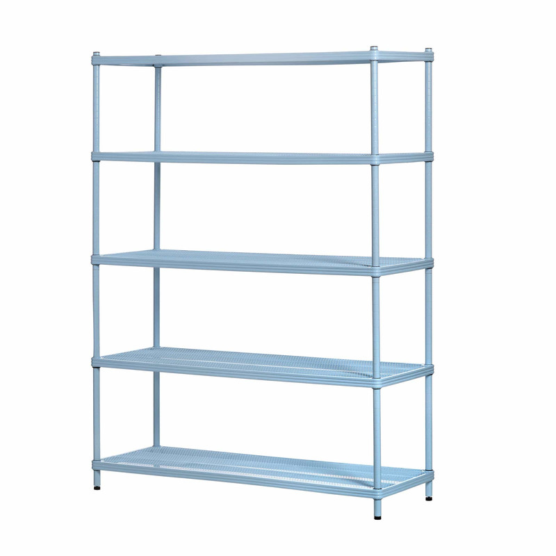 MeshWorks Shelving 5 Tier Sky Blue